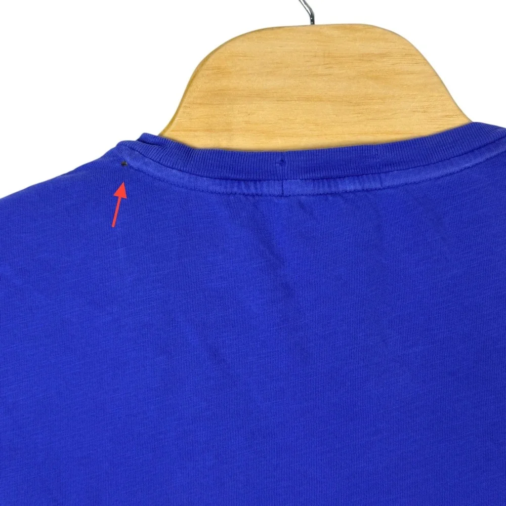 Polo Ralph Lauren T-Shirt Men XL Royal Blue Nautical Graphic Pocket Cotton Beach